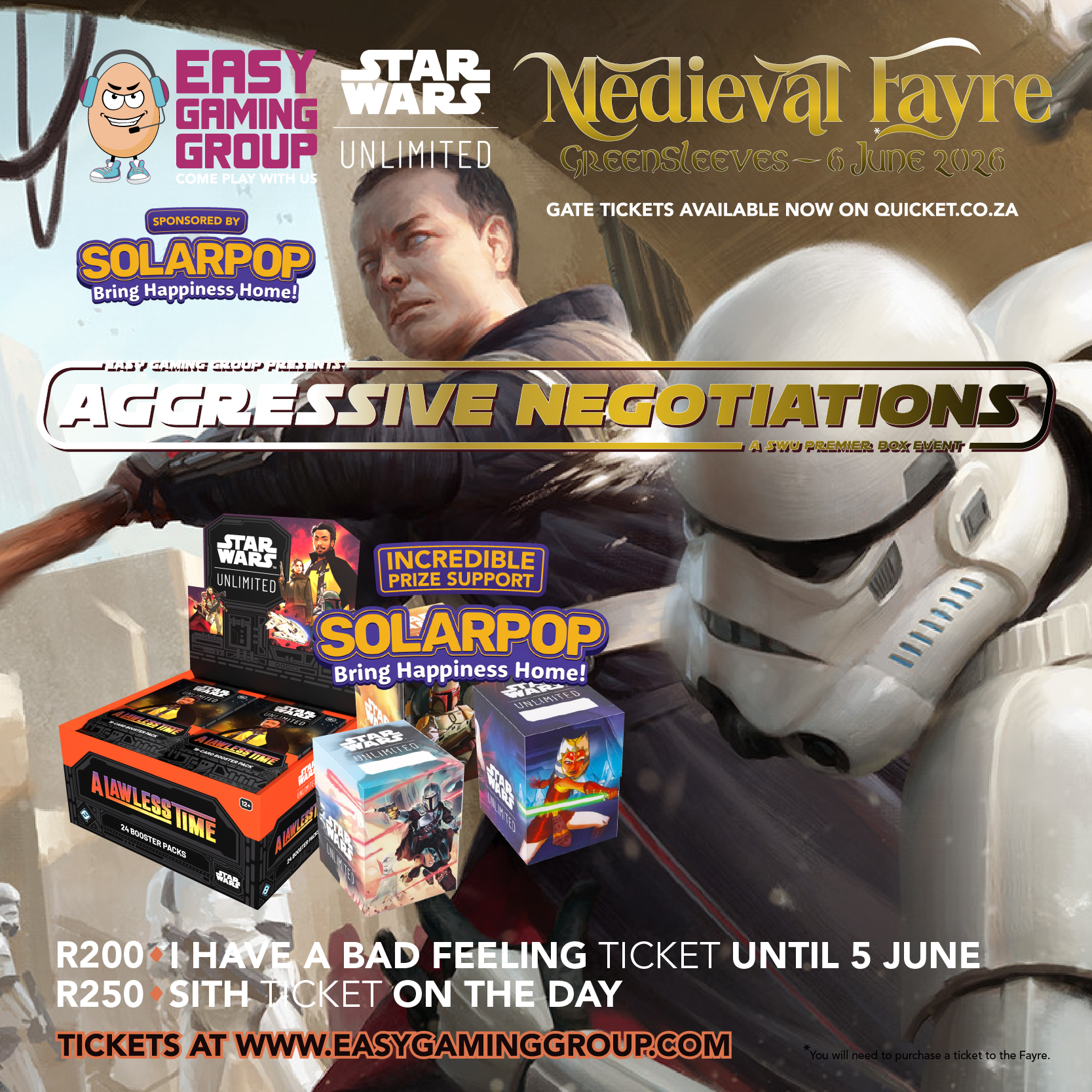 Medieval Fayre 2026 | Star Wars Unlimited: Aggressive Negotiations | 2026-06-06 | Greensleeves